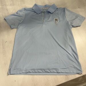 Light Blue GOAT Kids Polo Shirt
